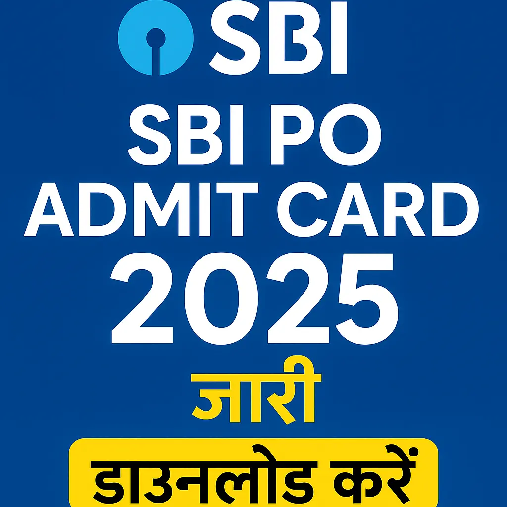 SBI PO Admit Card 2025